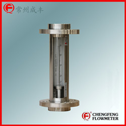 F30-40 high anti-corrosion turnable flange type glass tube flowmeter  [CHENGFENG FLOWMETER] easy installation all stainless steel  good appearance